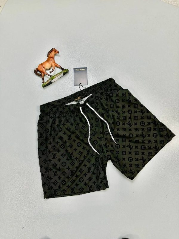 Louis Vuitton Men's Luxury Replica Tshirt Shorts Set Sale UK	Man First Copy Rep T-shirt Short Sets Cheap Price Reps Men T Shirt Pant 1st Copies Fake LV Brand Logo Designer Outfit 1:1 Fakes Fashion Boys Duplicate AAA Original Sea Green