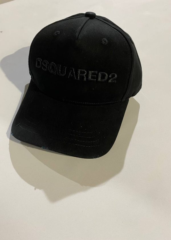 Dsquared2 Logo Printed Black Cap