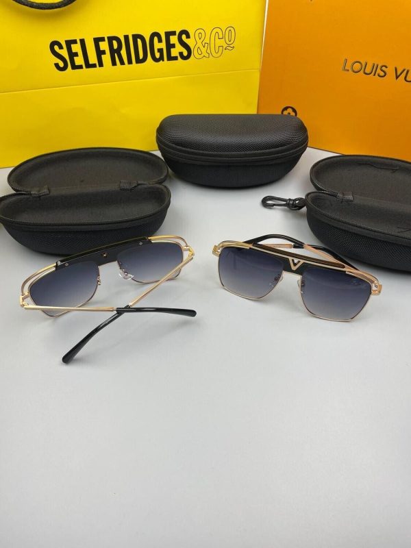 Louis Vuitton Sunglasses with Golden Finishing