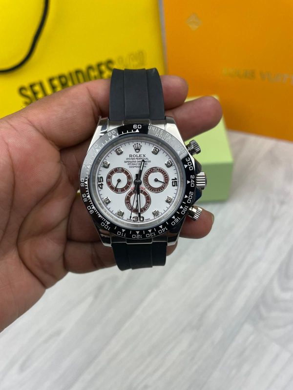 Rolex Cosmograph Daytona Oyster Perpetual Rubber Strap Watch Men's