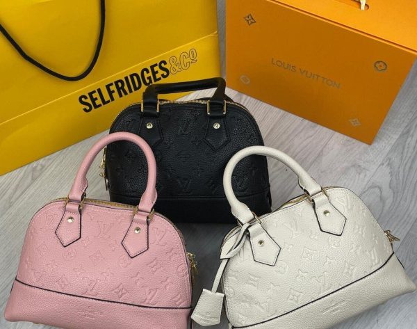 Louis Vuitton Woman BB Alma PM Bag Designer Fake Reps Sale UK	Women's First Copy Fakes Replica Handbag Women Cheap Price Rep Crossbody Mini Bags Ladies 1st Copies LV Brand Logo AAA 1:1 Luxury Long Belt Duplicate Over The Shoulder Purse Black Pink White