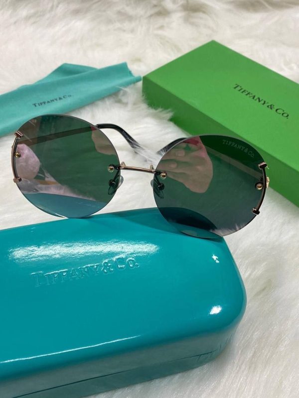 Tiffany & Co. Gadient Grey Round Frame Sunglasses