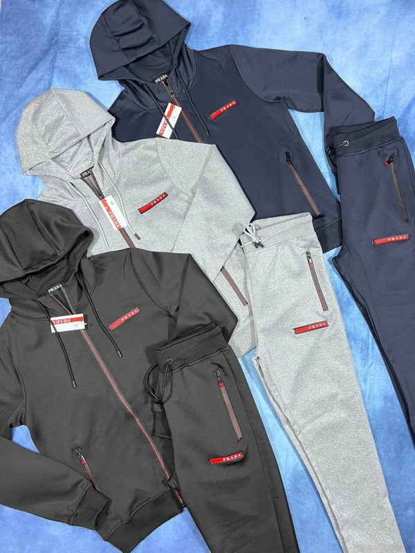 Prada Milano Men's Women's Zip Up Tracksuits Fake Rep Sale UK	Men Women First Copies Cheap Price Replica Hoodie Tracksuit Man Woman Designer Pullover Hoody Sweatshirt 1st Copy Fakes Reps 1:1 Luxury Brand Logo 1 to 1 AAA Duplicate Back Navy Blue Grey