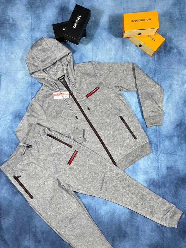 Prada Milano Men's Women's Zip Up Tracksuits Fake Rep Sale UK	Men Women First Copies Cheap Price Replica Hoodie Tracksuit Man Woman Designer Pullover Hoody Sweatshirt 1st Copy Fakes Reps 1:1 Luxury Brand Logo 1 to 1 AAA Duplicate Grey