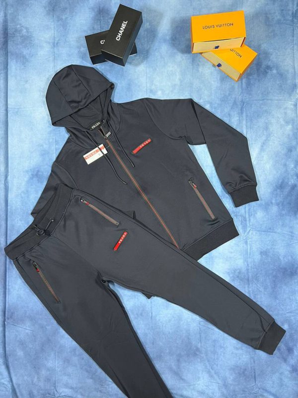 Prada Milano Men's Women's Zip Up Tracksuits Fake Rep Sale UK	Men Women First Copies Cheap Price Replica Hoodie Tracksuit Man Woman Designer Pullover Hoody Sweatshirt 1st Copy Fakes Reps 1:1 Luxury Brand Logo 1 to 1 AAA Duplicate Navy Blue