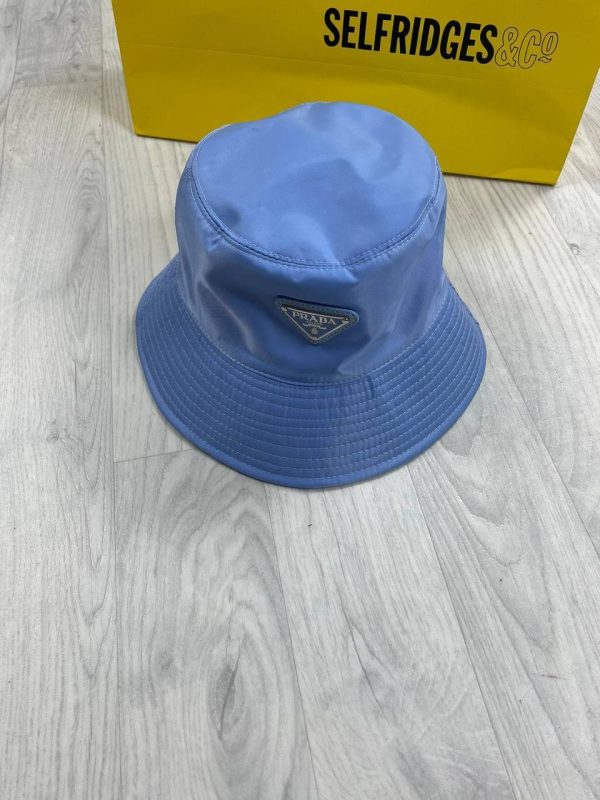 Prada Milano Men Women Re-Nylon Bucket Hats Reps AAA Sale UK	Man Woman First Copy Replica Winter Wool Hat Men's Women's Cheap Price Designer Fake Rep 1st Copies Fashion Cap 1:1 Luxury Original Brand Logo 1 to 1 Fakes Duplicate Blue