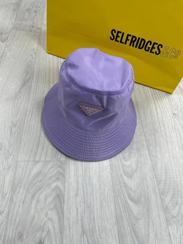 Prada Milano Men Women Re-Nylon Bucket Hats Reps AAA Sale UK	Man Woman First Copy Replica Winter Wool Hat Men's Women's Cheap Price Designer Fake Rep 1st Copies Fashion Cap 1:1 Luxury Original Brand Logo 1 to 1 Fakes Duplicate Purple 