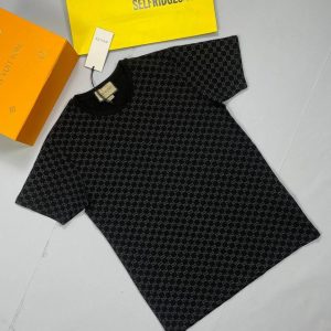 Gucci Monogram Cheaper T-Shirt Replica T Shirt For Men	Tee Shirts T-Shirts Fake Cheap Rep Woman Reps T.Shirt T.Shirts Mens Womens Men's Women's First Copy Summer Organic Graffiti Half Sleeves Short Gents Logo Black Black