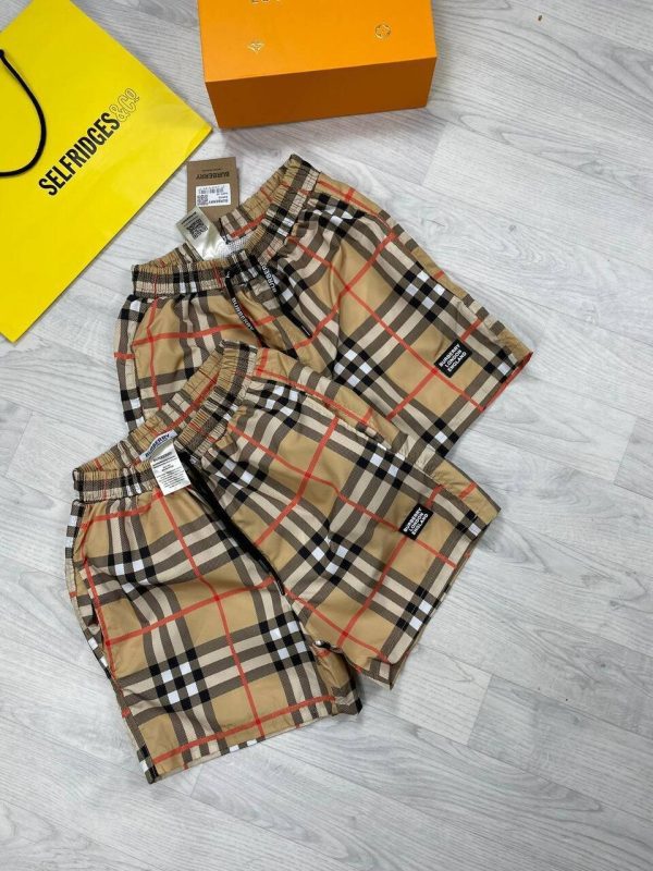 Burberry Replica London Men's Short Designer England Logo Printed Comfortable Relaxed Fit Cotton Shorts Reps First Copy Elastic High Waist Check Pyjama Rep Boys Cheap Fake Classic Discount Sale UK