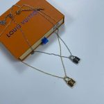 Louis Vuitton Women's LV Padlock Necklace Fakes Reps Sale UK	Woman First Copy Replica Lock Mini Chain Pendant Girls 1st Copies Luxury Cheap Price Rep Jewellery Casual Fashion Jewelry 1:1 Fake 1 to 1 Brand Logo AAA Duplicate Silver Gold
