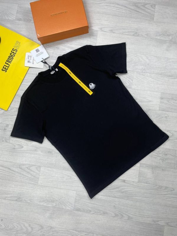 Moncler X Palm Angels Men's Women's Replica T-shirt Logo Black White T-shirt