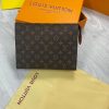 Louis Vuitton Women's LV Damier Bag Luxury Rep Pouch Sale UK	Women First Copy Cheap Price Fake Replica Clutch Woman Reps Handbag Ladies 1st Copies Fakes Designer Mini Bags 1:1 Brand Logo AAA  Wallet Duplicate Lady Leather Purse Black Brown Square Box Brown