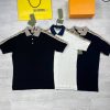 Gucci Web Collar Cheaper T-Shirt Replica T Shirt For Men	Tee Shirts T-Shirts Fake Cheap Rep Woman Reps T.Shirt T.Shirts Mens Womens Men's Women's First Copy Interlocking G Half Sleeves Short Best Point Polo Stripe Black White Blue