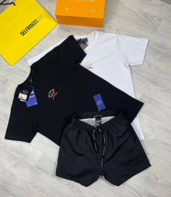 Paul and Shark T-shirts and Shorts Set in 2 colors.