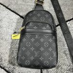 Louis Vuitton Men's Sling Messenger Bag Fake AAA Rep Sale UK	Men First Copy Replica Cheap Price Shoulder Bag Man Fakes Luxury 1st Copies 1:1 LV Brand Logo Reps Leather Crossbody Backpack Duplicate Long Belt Wallet Original Black