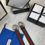 Gucci Solar Golden Silver Stripe Web Green Red Canvas Sale UK	Man Woman Cheap Price Waist Belts First Copy Replica AAA Men Women Reps Double G Buckles Rep Fake Interlocking Brand Logo 1st Copies Duplicate Luxury Boys Girls Golden Silver