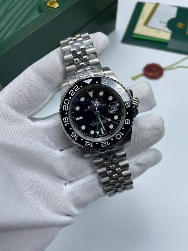 Rolex GMT Master II Black Dial and Bezel Watch Men's