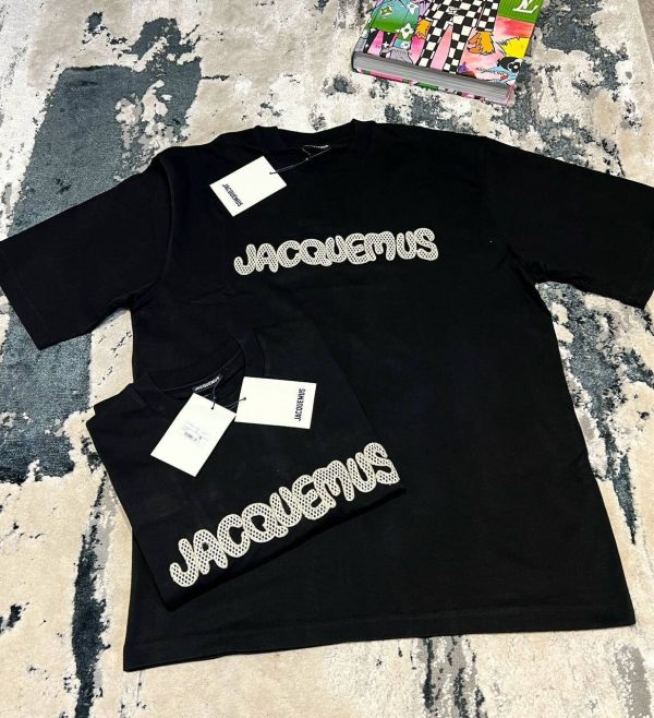 Jacquemus Logo Fashion Black T-Shirt