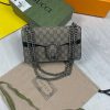 Gucci Women's Replica AAA Fake Designers Clutch Bags Sale UK	Woman GG Supreme Dionysus Cheap Price Rep First Copy Bag Minibag Women 1st Copies Brand Logo Zipper Pockets Original Canvas Crescent Chain Luxury Ladies Clutches Brown