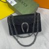 Gucci Women's Replica AAA Fake Designers Clutch Bags Sale UK	Woman GG Supreme Dionysus Cheap Price Rep First Copy Bag Minibag Women 1st Copies Brand Logo Zipper Pockets Original Canvas Crescent Chain Luxury Ladies Clutches Black