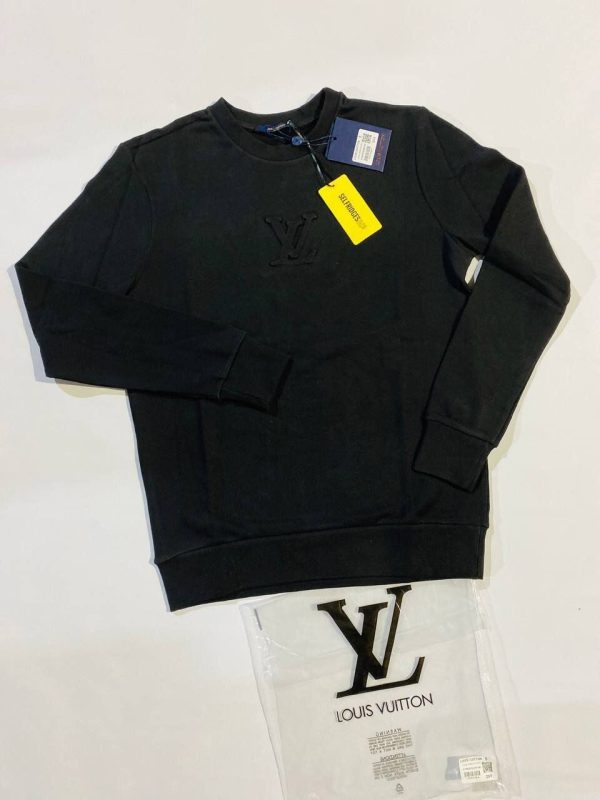 Louis Vuitton Men's Women's Designer Jumpers Fake Rep Sale UK	Men Women First Copy Replica Jumper Man Woman Cheap Price Knitwear Fakes Reps 1st Copies 1:1 Luxury Fake Rep Sweatshirts LV Brand Logo 1 to 1 Sweaters AAA Duplicate Black 