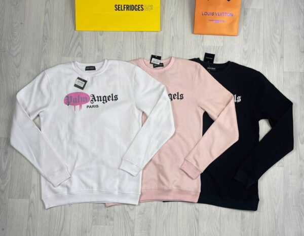 Palm Angels Paris Sprayed Logo Jumper in Different Colors