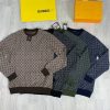 Louis Vuitton Men's Women's LV Logo Jumpers Fake Rep Sale UK	Men Women First Copy Replica Sweatshirts Man Woman Cheap Price Fakes Reps Knitwear 1st Copies Jumpers 1:1 Luxury Brand 1 to 1 Long Sleeves Sweaters AAA Duplicate Black Navy Blue Green Beige