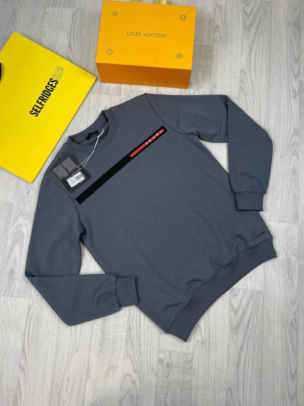 Prada Milano Men's Women's Luxury Knit Wool Jumper Sale UK	Men Women First Copy Replica Jumpers Man Woman Cheap Price Fake Reps Sweatshirt 1st Copies Brand Logo 1 to 1 Fakes Rep Knitted Sweatshirts 1:1 Designer AAA Duplicate Grey