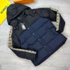 Gucci Jacquard Style Cheaper Navy Blue Jacket Coat Replica For Men Nylon Padded Jackets Hoodies Hoody Hoodie Coats Foam Fake Cheap Rep Men’s Reps Womens Mens Women's First Copy Spring Logo Winter Best Rib Plain Oversized Hooded
