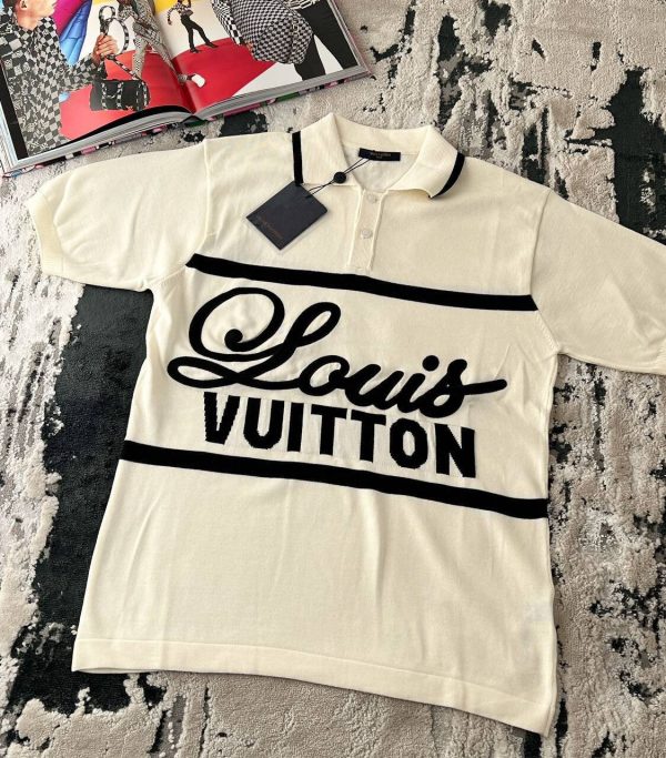 Louis Vuitton Men's Women's Designer Polo Shirts Fake Sale UK	Man Woman First Copy Luxury Polos Shirt Men Women Cheap Price Reps 1st Copies Replica 1:1 LV Brand Logo Fashion 1 to 1 AAA Fakes Rep Original Casual Duplicate Premium White
