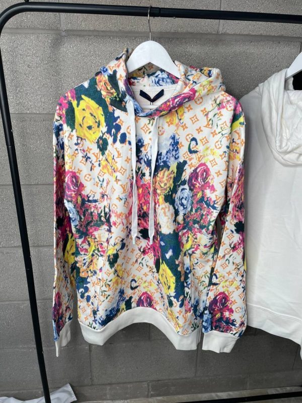 Louis Vuitton Floral Monogram Hoodie For Men's Women's