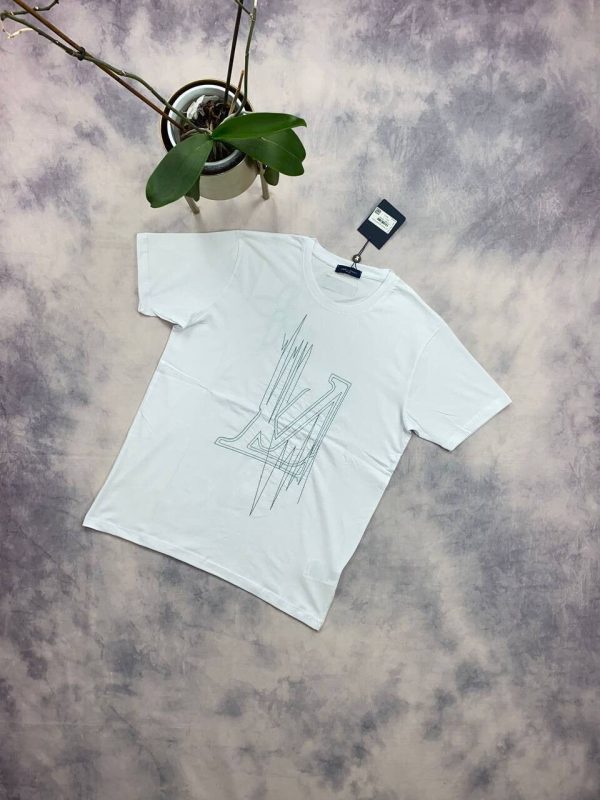 Louis Vuitton Men's Women's Frequency T-shirt Rep AAA Sale UK	Man Woman First Copy Replica Cheap Price Reps T-shirts 1:1 Fake Tshirt Luxury Cotton Fakes Tshirts Unisex Men Women Tee Shirt LV Brand Logo T Shirts 1st Copies Graphic Tees White