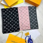 Louis Vuitton Women's Designer Wool Scarf Replica AAA Sale UK	Woman First Copy Fake Rep Cheap Price Luxury Scarves Women 1st Copies Fakes Reps Winter Shawls Fashion Casual Wear 1:1 Girls 1 to 1 LV Brand Logo Monogram Duplicate Black Pink Grey