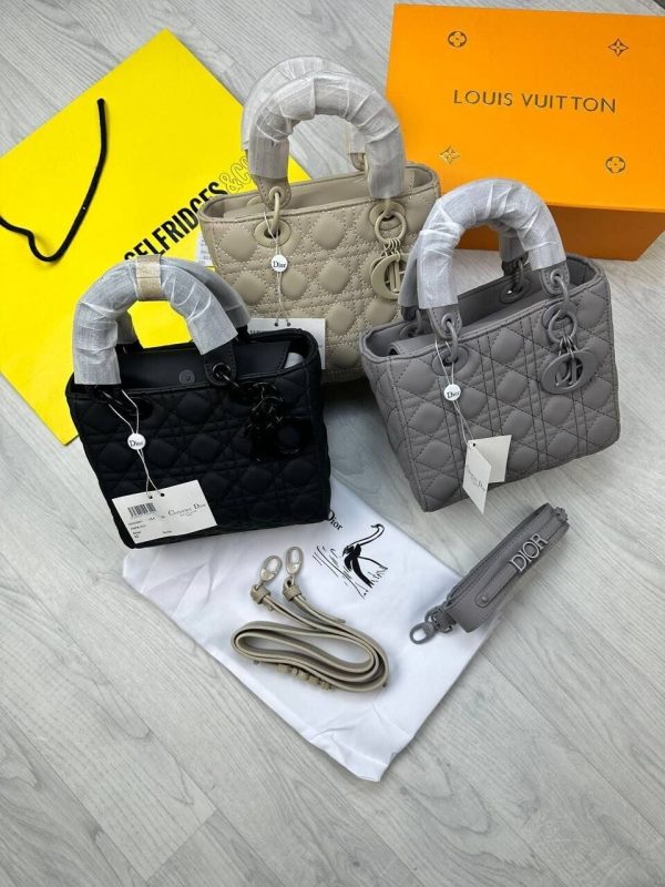 Mini Lady Dior Bag Ultramatte Cannage In 3 Different Colors (M0505SLOI_M989)