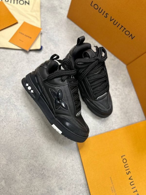 Louis Vuitton Men's Low Skate LV Sneakers Reps Shoes Sale UK	Man First Copy Rep Sneaker Men Cheap Price Trainer Mens 1st Copies Brand Logo Fake Designer Shoe 1:1 Fakes Replica Luxury Boys Sports Trainers 1 to 1 AAA Duplicate Black