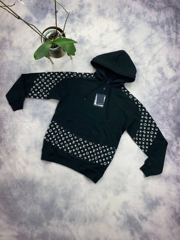 Louis Vuitton Men's Women's LV Gradient Fakes Hoodie Sale UK	Man Woman First Copy Reps Pullover Hoodies Men Women Cheap Price Replica Knitwear 1st Copies Sweatshirt 1:1 Fake Rep Luxury Brand Logo 1 to 1 AAA Sweatshirts Duplicate Black White