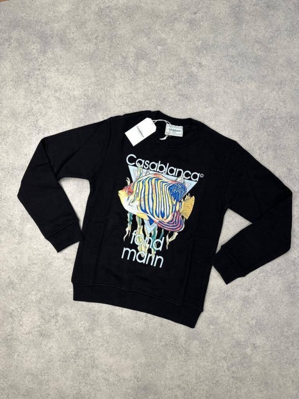 Casablanca Fond Marin Jumpers In Black & White Colors