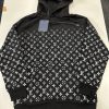 Louis Vuitton Men's Women's LV Gradient Hoodies Reps Sale UK	Man Woman First Copy Fake Replica Knitwear Men Women Pullover Hoodie 1st Copies Cheap Price Hoody Fakes AAA Luxury Sweatshirts 1:1 Rep Brand Logo 1 to 1 Duplicate Black White
