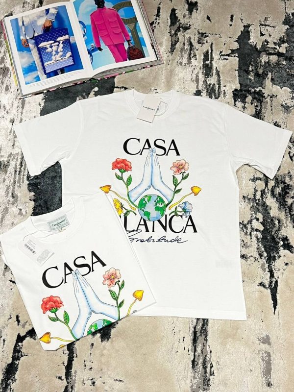 Casablanca Gratitude White T-Shirt For Men
