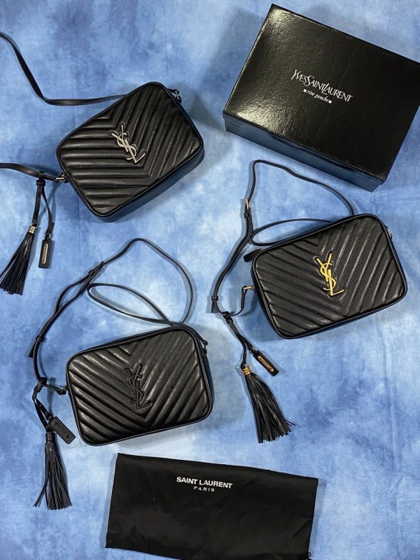 YSL Saint Lairent Paris Bag in Black Color with Different Logo Colors