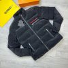Prada Milano Men's Women's Puffer Jacket Fake Rep AAA Sale UK	Man Woman First Copy Replica Jackets Men Women Cheap Price Reversible Padded Sweatshirt Double Pockets 1st Copies Fakes Reps 1 to 1 Brand Logo 1:1 Designer Hooded Coats Black