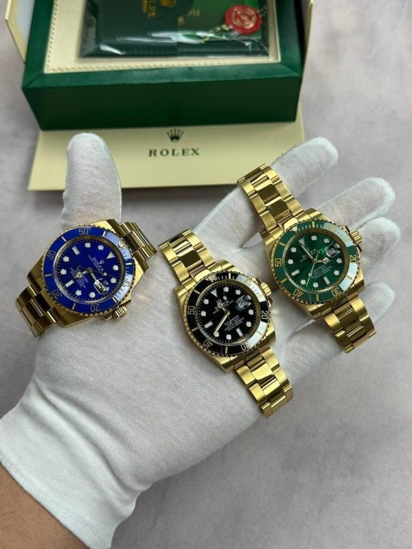 Rolex Submariner Date 116618LB With Golden Chain Strap