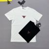 Prada Milano Men's Women's Fake Replica T-shirts AAA Sale UK	Men Women First Copy T-shirt Man Woman Cheap Price Casual Tee Shirt 1st Copies Luxury Crew Neck T Shirts 1:1 Brand Logo 1 to 1 Tshirts Fakes Blend Tshirt Duplicate White Black