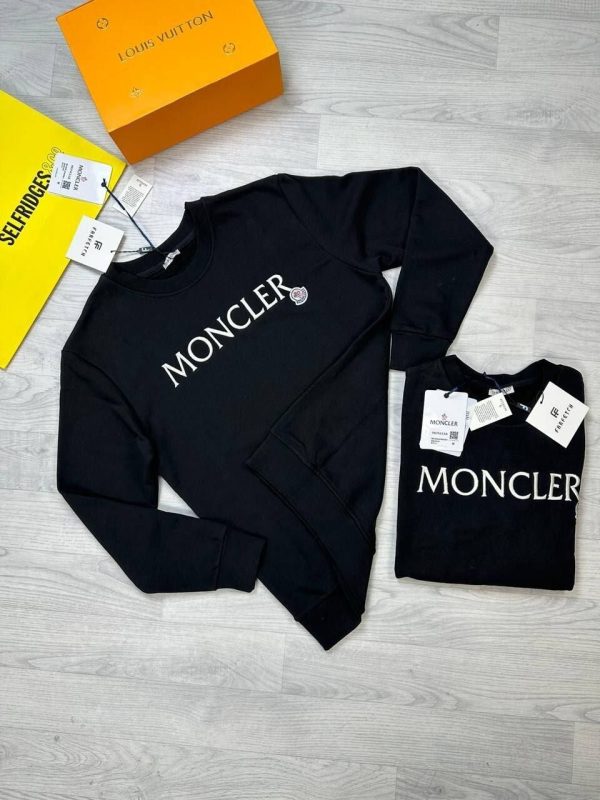 Moncler Jumpers Replica Men Women Enfant Rep Designer Nylon Reps Men's Women's Kids First Copy Sweaters Iconic Embroidered Logo Knitted Crewneck Cheap Jumper Full Sleeve Sweatshirt Fake Black Sale UK