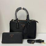 Prada Milano Women's Galleria Saffiano Tote Bag Fake Sale UK	Woman First Copy Replica Mini Totebag Women Cheap Price 1st Copies Designer Reps Shoulder Bags 1:1 Brand Logo 1 to 1 Fakes Rep Luxury Canvas Leather Purse AAA Duplicate Black
