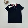 Gucci Men Women Designers Fake Reps AAA Polo Shirts Sale UK	Man Woman First Copy Replica Piquet Polos Shirt Cheap Price Luxury Brand Logo 1st Copies Rep GG Web Stripe Collar Half Sleeves Originals Unisex Cotton Fashion Duplicate Black