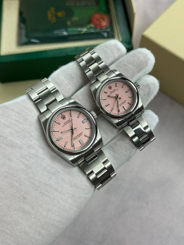 Rolex Oyster Perpetual Watch in Pink Dial