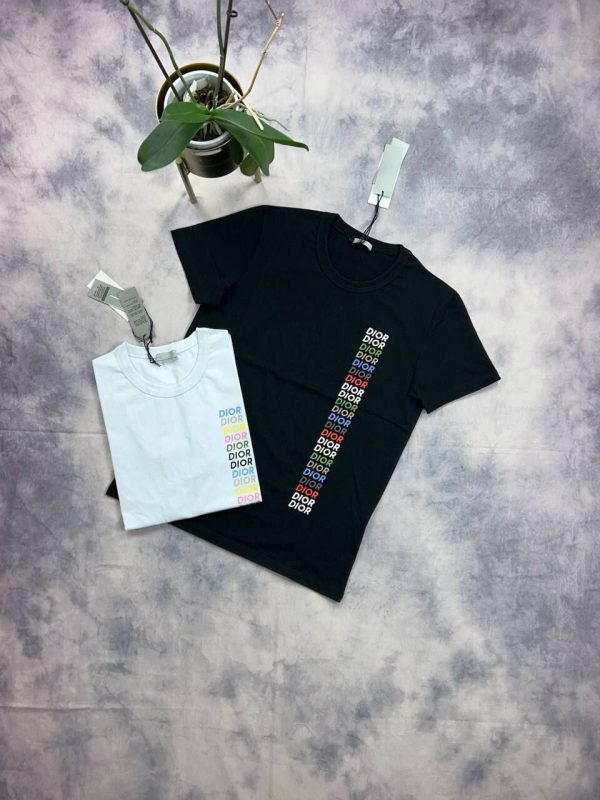 Dior Logo T-Shirt In Black And White Color