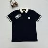 Gucci Men Women Polo Shirts Fake Reps Luxury Best AAA Sale UK	Man Woman Polos Shirt First Copy Replica Cheap Price Rep Designers Brand Logo Interlocking GG Monogram Pique Half Sleeves Web Collar Premium Quality Unisex Boys Girls Black 