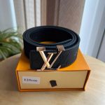 Louis Vuitton Men's Women's Designer Supreme Belt Rep Sale UK	Men Women First Copy Cheap Price Leather Waist Belts Man Woman Fake Replica 1st Copies Reps 1:1 Luxury LV Brand Logo Original Fakes Buckle 1 to 1 AAA Duplicate Black